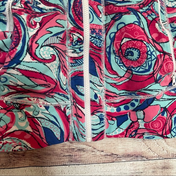 Talbots Athleisure Full Zip Jacket Pink Blue Petite - Picture 9 of 13